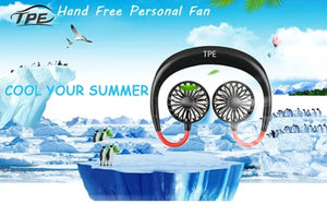 Neck Fan for Kitchen Folding Handheld Fan Wearable Portable Neckband Mini Fan USB Chargeable